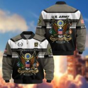 Premium US Veterans Bomber Jacket ATTN071021, Gifts For US Veterans, Gifts On Father's Day, Veterans Day. - Image 2