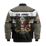 Premium US Veterans Bomber Jacket ATTN071021, Gifts For US Veterans, Gifts On Father's Day, Veterans Day. - Image 4