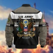 Premium US Veterans Bomber Jacket ATTN071021, Gifts For US Veterans, Gifts On Father's Day, Veterans Day. - Image 4