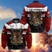 Premium US Veterans Bomber Jacket ATTN071021, Gifts For US Veterans, Gifts On Father's Day, Veterans Day. - Image 35