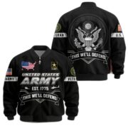 Premium US Veterans Bomber Jacket BPHN011013, Gifts For US Veterans, Gifts On Father's Day, Veterans Day. - Image 2