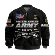 Premium US Veterans Bomber Jacket BPHN011013, Gifts For US Veterans, Gifts On Father's Day, Veterans Day. - Image 3