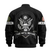 Premium US Veterans Bomber Jacket BPHN011013, Gifts For US Veterans, Gifts On Father's Day, Veterans Day. - Image 4