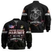 Premium US Veterans Bomber Jacket BPHN011013, Gifts For US Veterans, Gifts On Father's Day, Veterans Day. - Image 14