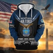 Premium US Veterans Zip Hoodie BPHN091012, Gifts For US Veterans, Gifts On Father's Day, Veterans Day. - Image 27