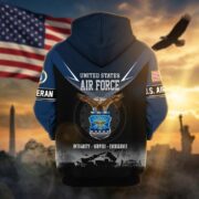 Premium US Veterans Zip Hoodie BPHN091012, Gifts For US Veterans, Gifts On Father's Day, Veterans Day. - Image 28