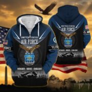 Premium US Veterans Zip Hoodie BPHN091012, Gifts For US Veterans, Gifts On Father's Day, Veterans Day. - Image 26