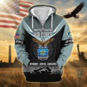 Premium US Veterans Zip Hoodie BPHN091012, Gifts For US Veterans, Gifts On Father's Day, Veterans Day. - Image 24