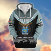 Premium US Veterans Zip Hoodie BPHN091012, Gifts For US Veterans, Gifts On Father's Day, Veterans Day. - Image 24