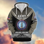 Premium US Veterans Zip Hoodie BPHN091012, Gifts For US Veterans, Gifts On Father's Day, Veterans Day. - Image 9