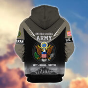 Premium US Veterans Zip Hoodie BPHN091012, Gifts For US Veterans, Gifts On Father's Day, Veterans Day. - Image 4