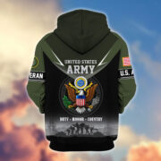 Premium US Veterans Zip Hoodie BPHN091012, Gifts For US Veterans, Gifts On Father's Day, Veterans Day. - Image 7
