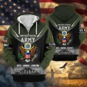 Premium US Veterans Zip Hoodie BPHN091012, Gifts For US Veterans, Gifts On Father's Day, Veterans Day. - Image 5