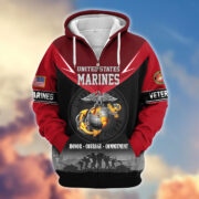 Premium US Veterans Zip Hoodie BPHN091012, Gifts For US Veterans, Gifts On Father's Day, Veterans Day. - Image 18