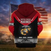 Premium US Veterans Zip Hoodie BPHN091012, Gifts For US Veterans, Gifts On Father's Day, Veterans Day. - Image 19