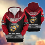 Premium US Veterans Zip Hoodie BPHN091012, Gifts For US Veterans, Gifts On Father's Day, Veterans Day. - Image 17