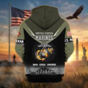 Premium US Veterans Zip Hoodie BPHN091012, Gifts For US Veterans, Gifts On Father's Day, Veterans Day. - Image 22