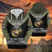 Premium US Veterans Zip Hoodie BPHN091012, Gifts For US Veterans, Gifts On Father's Day, Veterans Day. - Image 20
