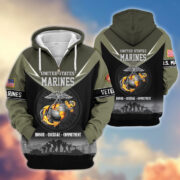 Premium US Veterans Zip Hoodie BPHN091012, Gifts For US Veterans, Gifts On Father's Day, Veterans Day. - Image 20