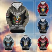 Premium US Veterans Zip Hoodie BPHN091012, Gifts For US Veterans, Gifts On Father's Day, Veterans Day.
