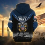 Premium US Veterans Zip Hoodie BPHN091012, Gifts For US Veterans, Gifts On Father's Day, Veterans Day. - Image 13