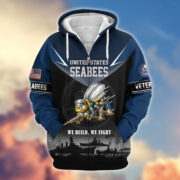 Premium US Veterans Zip Hoodie BPHN091012, Gifts For US Veterans, Gifts On Father's Day, Veterans Day. - Image 15