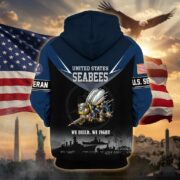 Premium US Veterans Zip Hoodie BPHN091012, Gifts For US Veterans, Gifts On Father's Day, Veterans Day. - Image 16