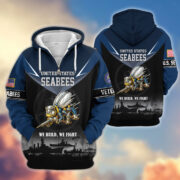 Premium US Veterans Zip Hoodie BPHN091012, Gifts For US Veterans, Gifts On Father's Day, Veterans Day. - Image 14