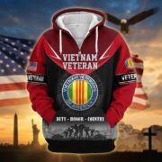 Premium US Veterans Zip Hoodie BPHN091012, Gifts For US Veterans, Gifts On Father's Day, Veterans Day. - Image 39