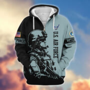 Premium US Veterans Zip Hoodie BPHN081013, Gifts For US Veterans, Gifts On Father's Day, Veterans Day. - Image 24