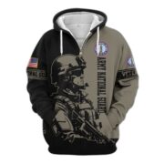 Premium US Veterans Zip Hoodie BPHN081013, Gifts For US Veterans, Gifts On Father's Day, Veterans Day. - Image 9