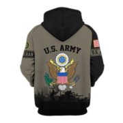 Premium US Veterans Zip Hoodie BPHN081013, Gifts For US Veterans, Gifts On Father's Day, Veterans Day. - Image 4