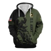 Premium US Veterans Zip Hoodie BPHN081013, Gifts For US Veterans, Gifts On Father's Day, Veterans Day. - Image 6