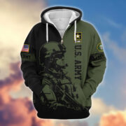 Premium US Veterans Zip Hoodie BPHN081013, Gifts For US Veterans, Gifts On Father's Day, Veterans Day. - Image 6
