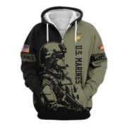 Premium US Veterans Zip Hoodie BPHN081013, Gifts For US Veterans, Gifts On Father's Day, Veterans Day. - Image 21