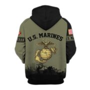 Premium US Veterans Zip Hoodie BPHN081013, Gifts For US Veterans, Gifts On Father's Day, Veterans Day. - Image 22