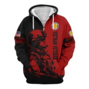 Premium US Veterans Zip Hoodie BPHN081013, Gifts For US Veterans, Gifts On Father's Day, Veterans Day. - Image 39
