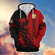 Premium US Veterans Zip Hoodie BPHN081013, Gifts For US Veterans, Gifts On Father's Day, Veterans Day. - Image 39