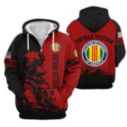 Premium US Veterans Zip Hoodie BPHN081013, Gifts For US Veterans, Gifts On Father's Day, Veterans Day. - Image 38