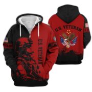 Premium US Veterans Zip Hoodie BPHN081013, Gifts For US Veterans, Gifts On Father's Day, Veterans Day. - Image 35