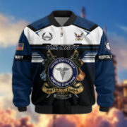 Premium US Navy Corpsman Bomber Jacket CPVC241010 - Image 2
