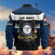 Premium US Navy Corpsman Bomber Jacket CPVC241010 - Image 3