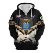Premium US Veterans Zip Hoodie BPHN151011, Gifts For US Veterans, Gifts On Father's Day, Veterans Day. - Image 18