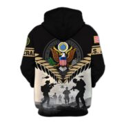 Premium US Veterans Zip Hoodie BPHN151011, Gifts For US Veterans, Gifts On Father's Day, Veterans Day. - Image 4