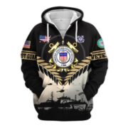Premium US Veterans Zip Hoodie BPHN151011, Gifts For US Veterans, Gifts On Father's Day, Veterans Day. - Image 21