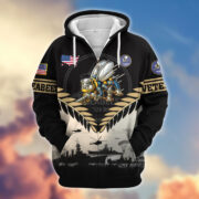 Premium US Veterans Zip Hoodie BPHN151011, Gifts For US Veterans, Gifts On Father's Day, Veterans Day. - Image 12