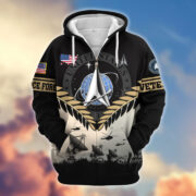 Premium US Veterans Zip Hoodie BPHN151011, Gifts For US Veterans, Gifts On Father's Day, Veterans Day. - Image 24
