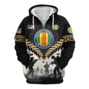 Premium US Veterans Zip Hoodie BPHN151011, Gifts For US Veterans, Gifts On Father's Day, Veterans Day. - Image 30