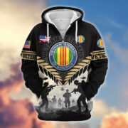 Premium US Veterans Zip Hoodie BPHN151011, Gifts For US Veterans, Gifts On Father's Day, Veterans Day. - Image 30