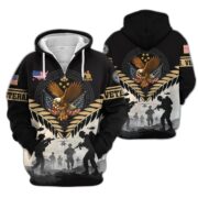 Premium US Veterans Zip Hoodie BPHN151011, Gifts For US Veterans, Gifts On Father's Day, Veterans Day. - Image 26